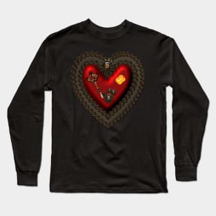 Awesome celtic steampunk heart Long Sleeve T-Shirt